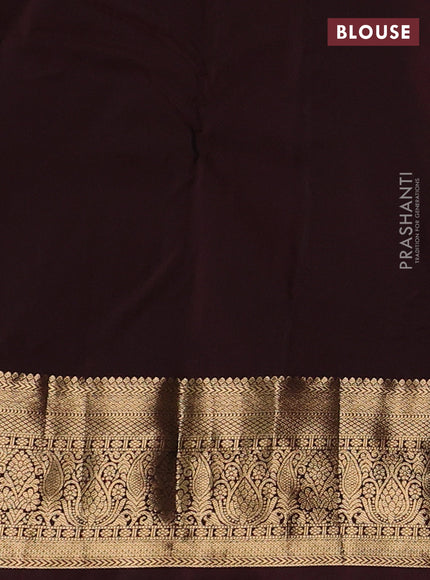 Green & Maroon Bangalori Silk - Buttas