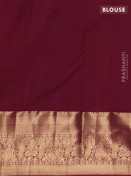 Green & Magenta Pink Bangalori Silk - Buttas