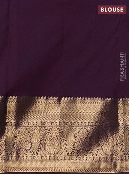 Pastel Blue & Wine Bangalori Silk - Buttas