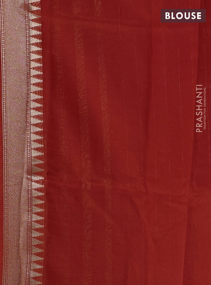 Pink & Orange Kosa Jamdani Silk Saree