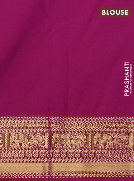 Pastel Pink & Pink Semi Kanchipram Silk - Buttas