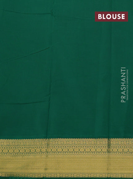 Pink & Green Semi Kanchipram Silk - Buttas