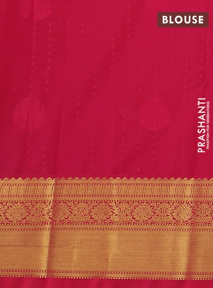 Peach Pink & Pink Semi Kanchipram Silk - 1000 Buttas