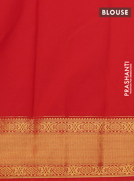 Wine & Red Semi Kanchipram Silk - Checks