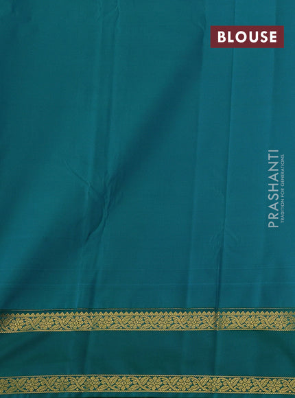 Mango Yellow & Green Semi Kanchipram Silk - Checks