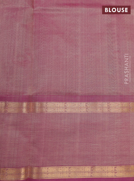 Pink Kanchipuram Silk Cotton - Buttas