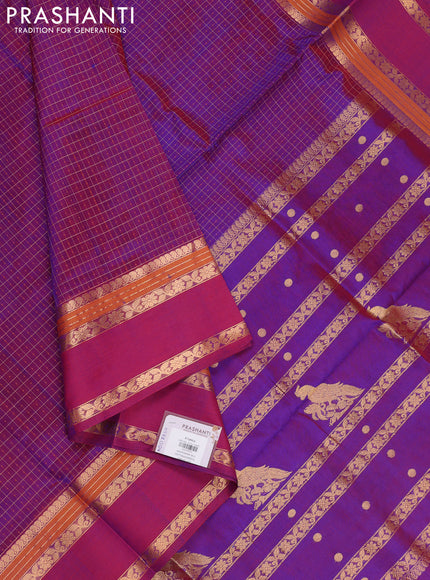 Pink Kanchipuram Silk Cotton - Laksha Deepam