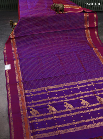 Pink Kanchipuram Silk Cotton - Laksha Deepam