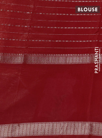 Orange Semi Chanderi - Embroidery
