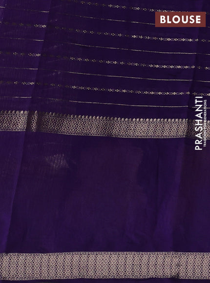 Violet Semi Chanderi - Embroidery