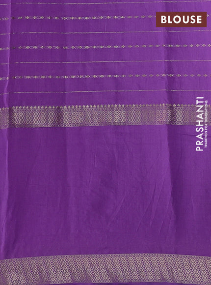 Lavender Semi Chanderi - Embroidery