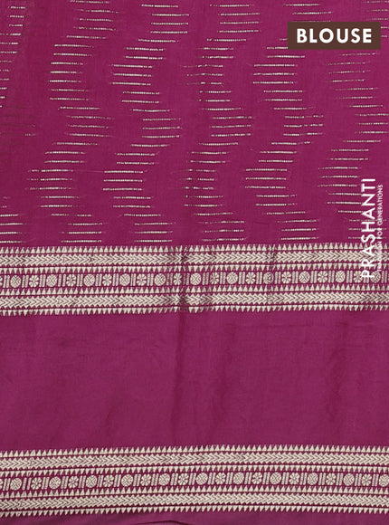 Pink Semi Chanderi - Embroidery
