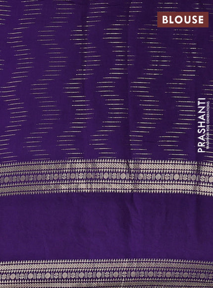 Violet Semi Chanderi - Embroidery