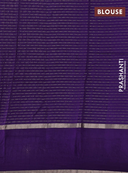 Violet Semi Chanderi - Embroidery