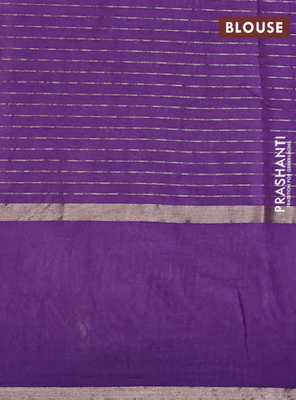 Lavender Semi Chanderi - Embroidery