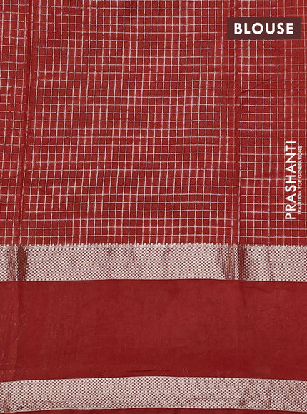 Orange Semi Chanderi - Embroidery