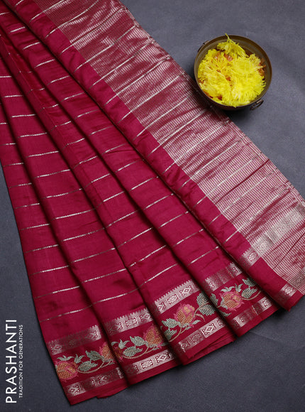 Pink Semi Chanderi - Embroidery