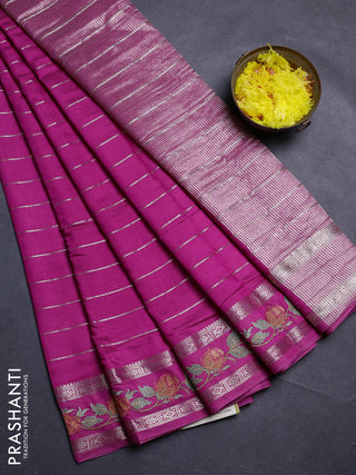 Pink Semi Chanderi - Embroidery