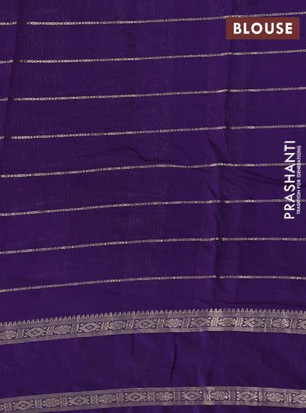 Violet Semi Chanderi - Embroidery