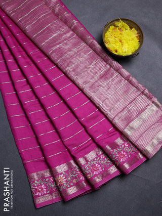 Pink Semi Chanderi - Embroidery