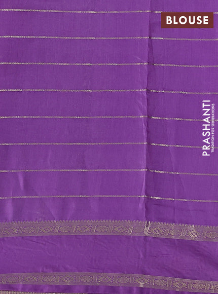 Lavender Semi Chanderi - Embroidery