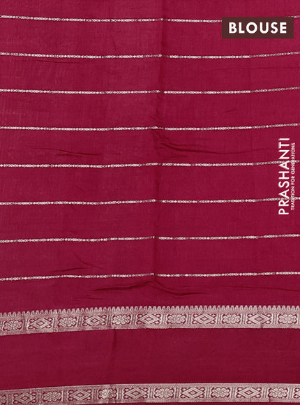 Red Semi Chanderi - Embroidery