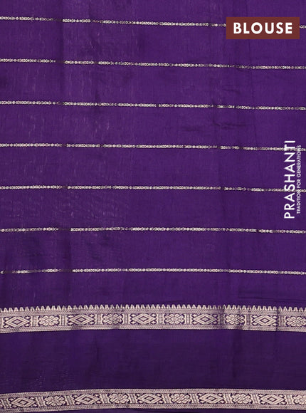 Violet Semi Chanderi - Embroidery