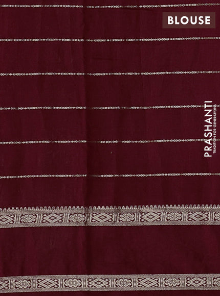 Maroon Semi Chanderi - Embroidery
