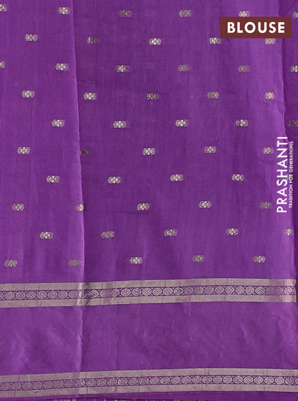 Lavender Semi Chanderi - Embroidery