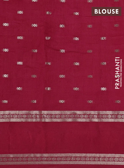 Red Semi Chanderi - Embroidery