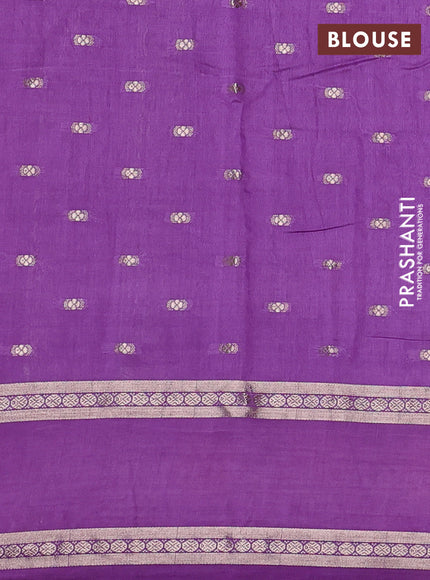 Lavender Semi Chanderi - Embroidery