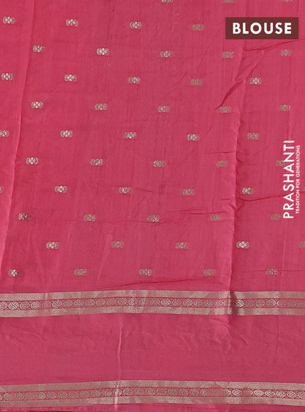 Pink Semi Chanderi - Embroidery