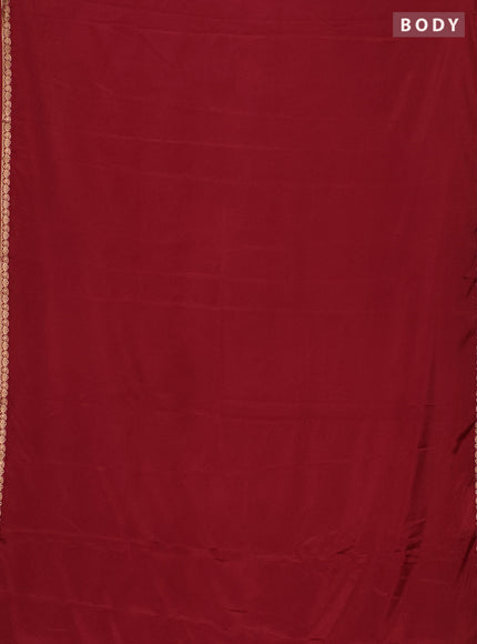 Red Semi Mysore Silk Saree