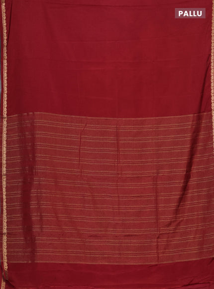 Red Semi Mysore Silk Saree