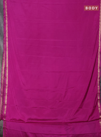 Pink Semi Mysore Silk Saree