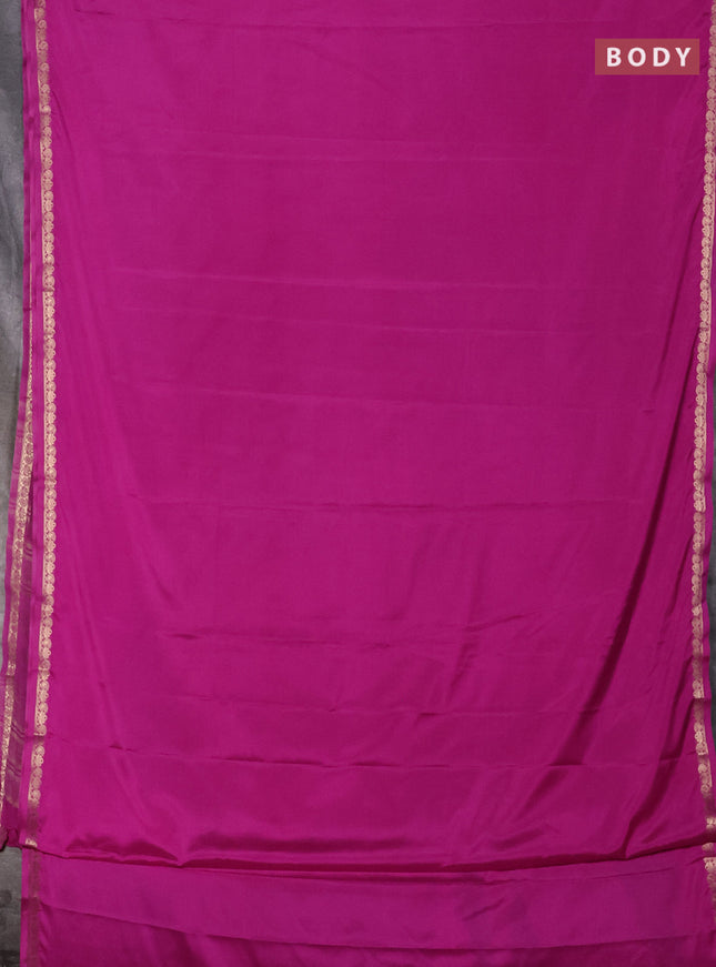 Pink Semi Mysore Silk Saree