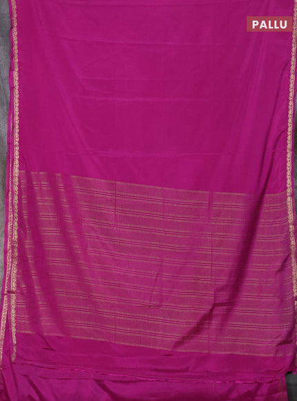 Pink Semi Mysore Silk Saree