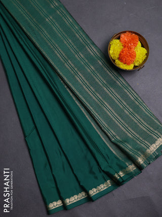 Green Semi Mysore Silk Saree
