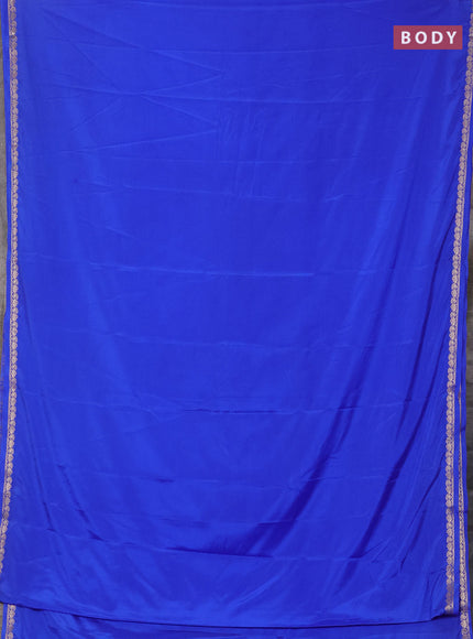 Royal Blue Semi Mysore Silk Saree