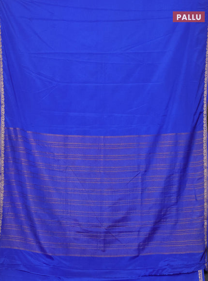 Royal Blue Semi Mysore Silk Saree