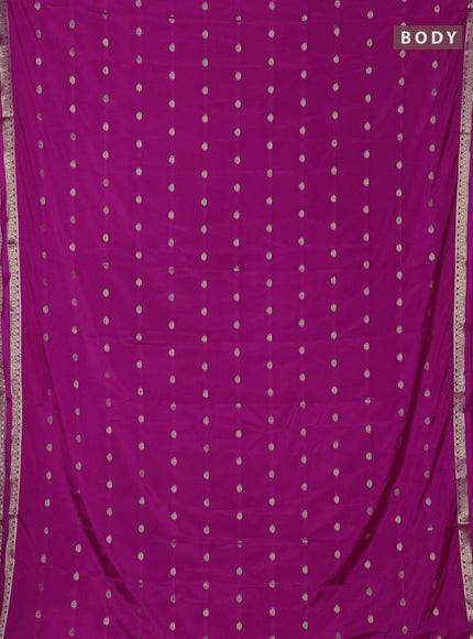 Pink Semi Mysore Silk Saree