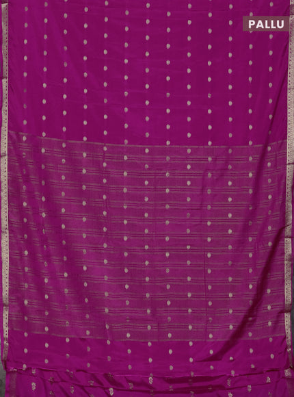 Pink Semi Mysore Silk Saree