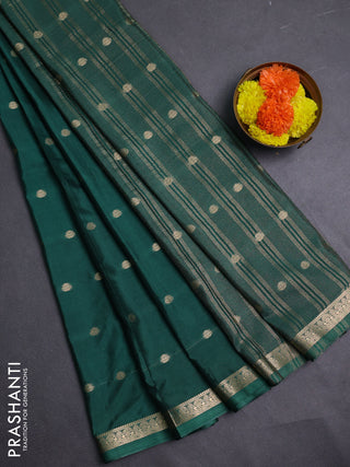 Green Semi Mysore Silk Saree