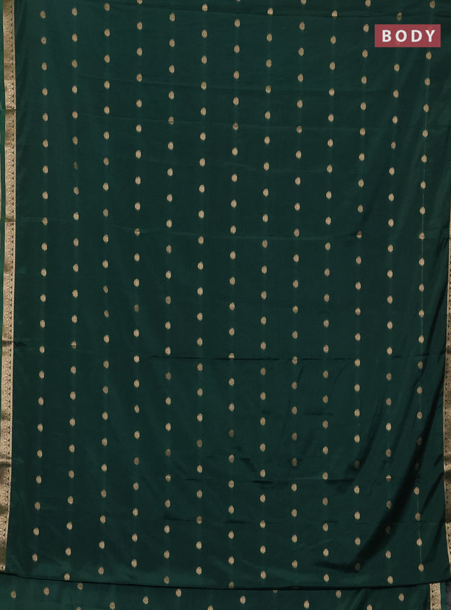 Green Semi Mysore Silk Saree