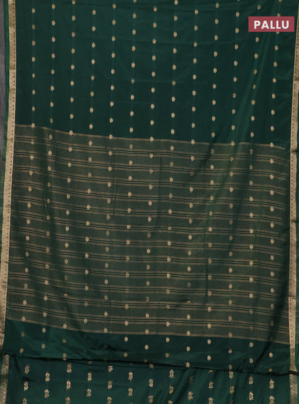 Green Semi Mysore Silk Saree