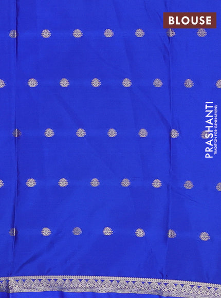 Royal Blue Semi Mysore Silk Saree
