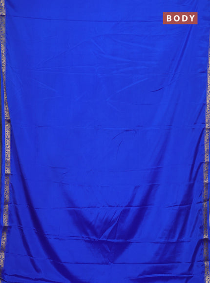 Royal Blue Semi Mysore Silk Saree