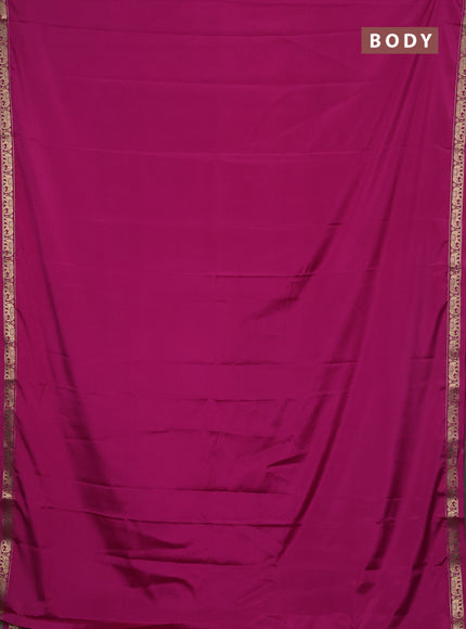 Pink Semi Mysore Silk Saree