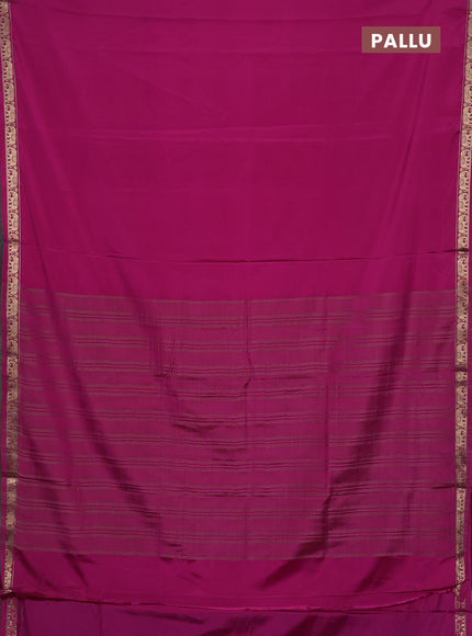 Pink Semi Mysore Silk Saree