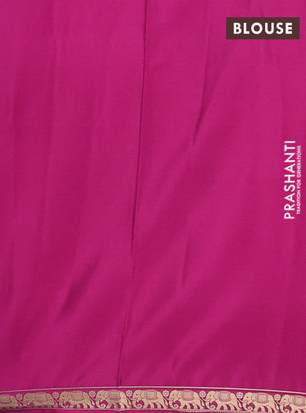 Pink Semi Mysore Silk Saree